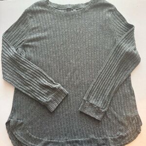 Amazon Charcoal Ribbed Sweater | 2X
